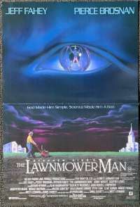 The Lawnmower Man Poster Original Daybill 1992 Pierce Brosnan Stephen King