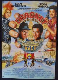 Dragnet Poster RARE USA One Sheet Original 1987 Tom Hanks Dan Aykroyd Cops