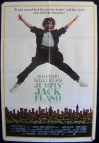 Jumpin' Jack Flash 1986 Poster Original One Sheet Whoopi Goldberg