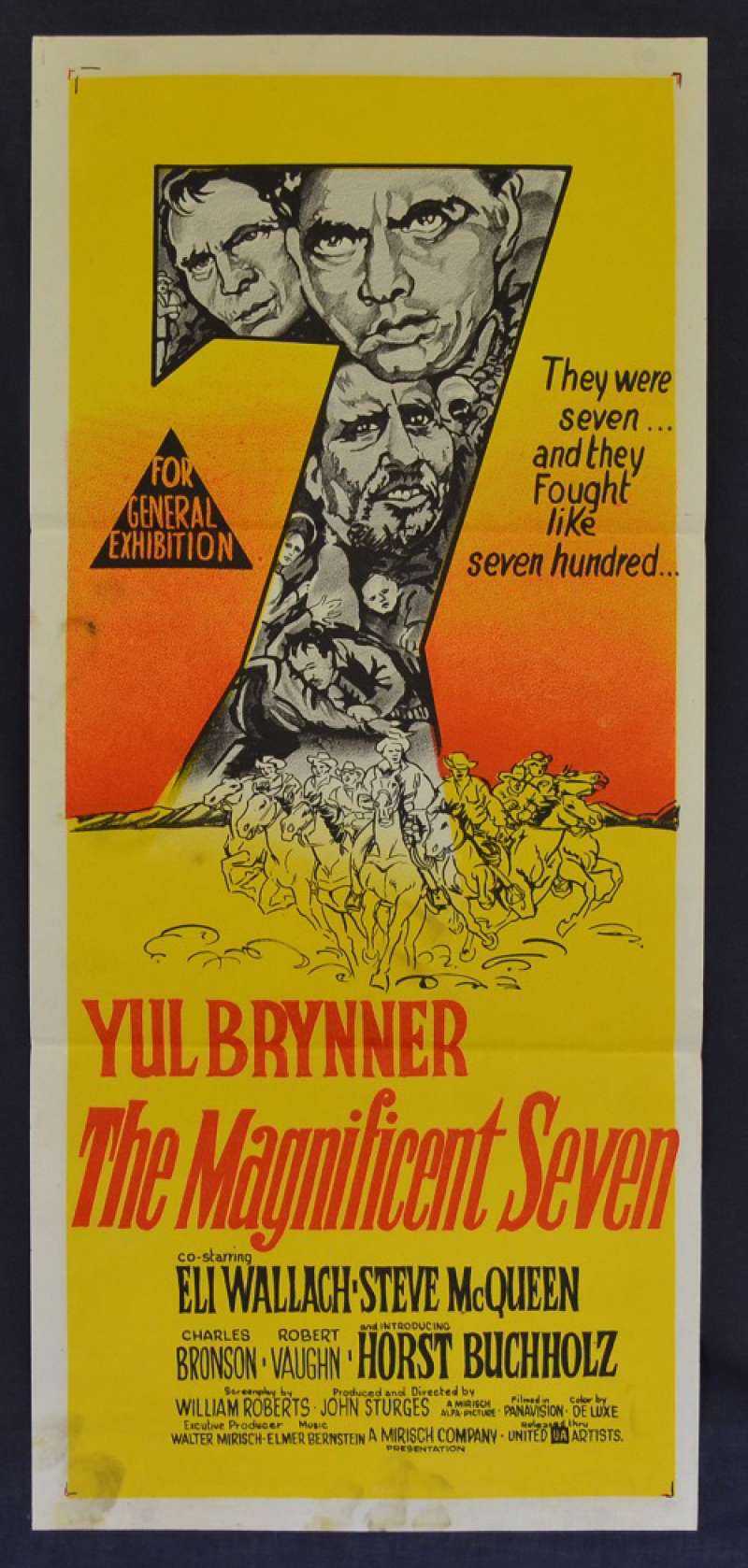 The Magnificent Seven 1960 Thriller//Action Classic Movie POSTER