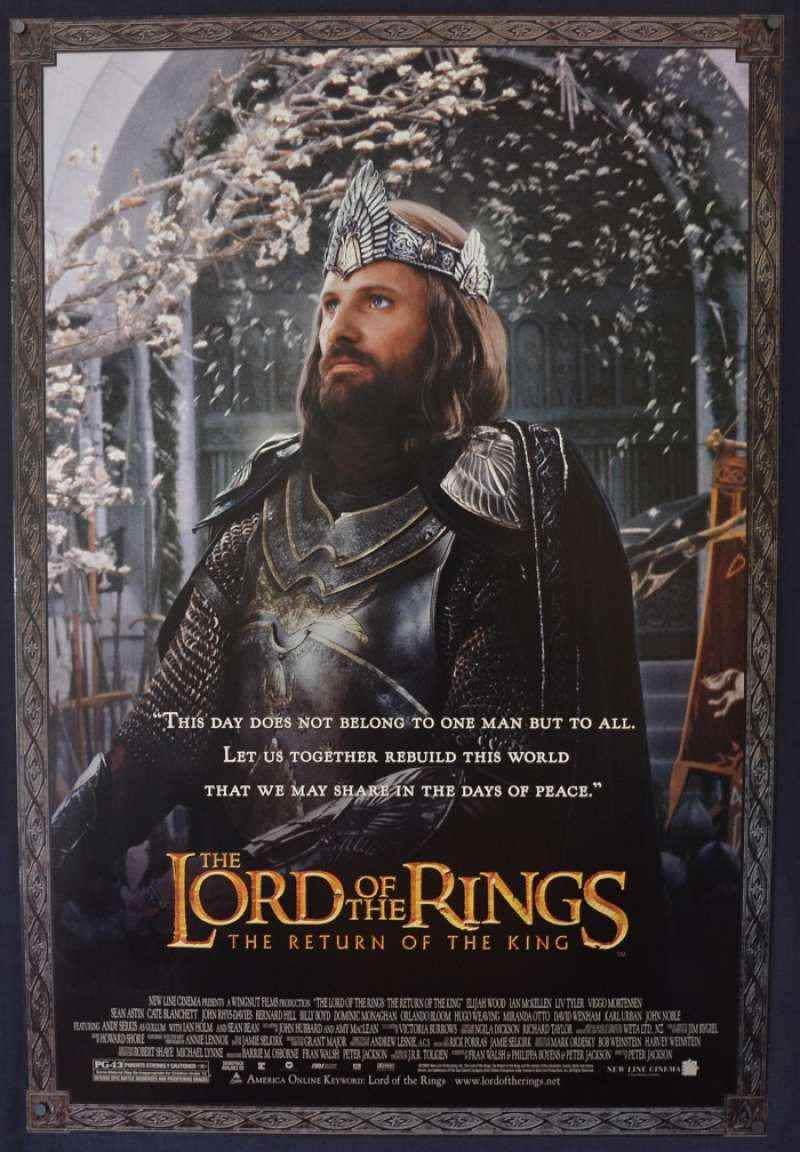 All About Movies Lord Of The Rings Return Of The King One Sheet